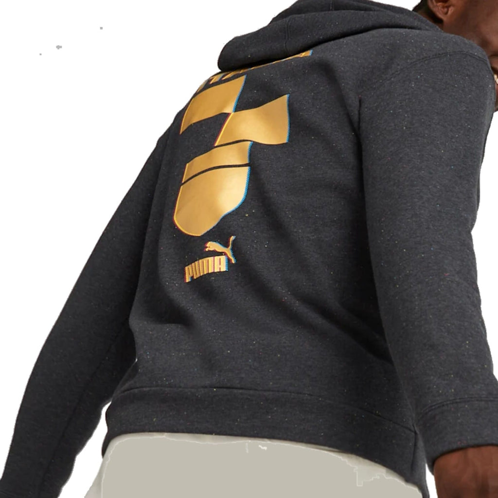 Italy dark grey Casual Fans hooded presentation tracksuit 2022/23 - Puma